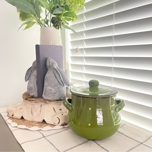 De Silva Terracotta Bean Pot Cookware Covered Made In Italy - Picture 6 of 16